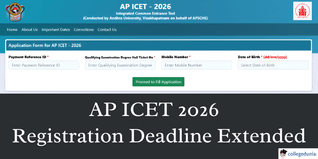 AP ICET 2026 Registration Deadline Extended Till March 17; Apply @cets.apsche.ap.gov.in